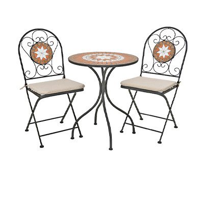 Set mobilier gradină Bistro, oțel