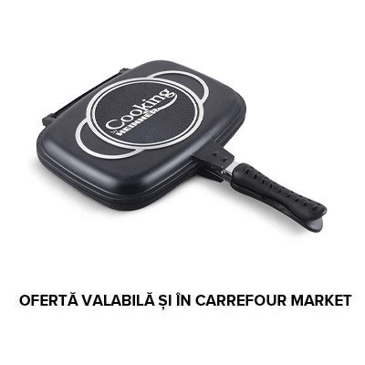 Tigaie dublă tip grill Dark Line Classic Heinner