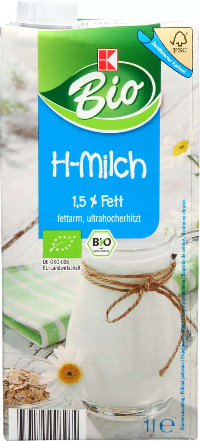 K-bio Lapte 1,5% 1l