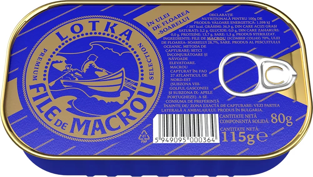 Macrou In Ulei 115 g
