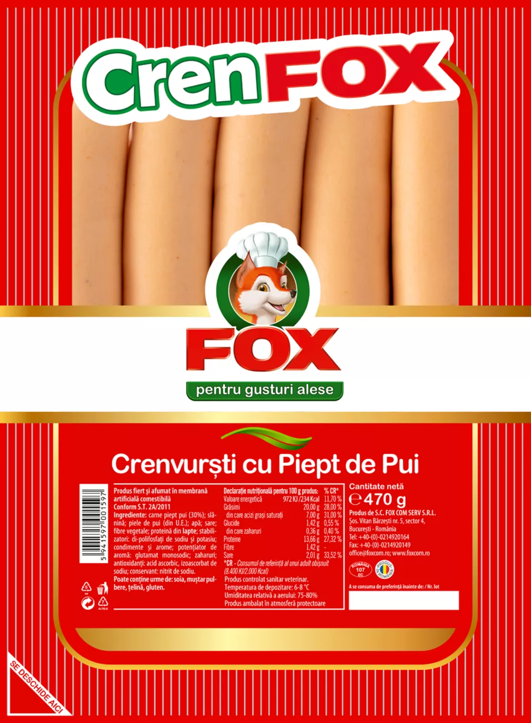 Fox Crenv Pui 470g