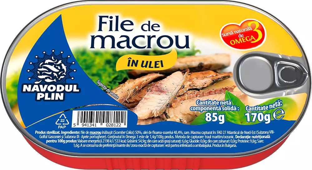 Macrou In Ulei 180gr