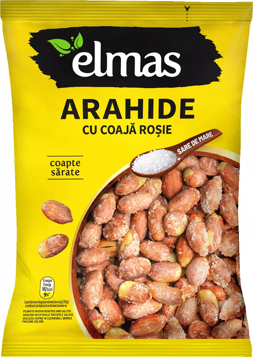 Elmas Arahide cu coajă coapte și sărate