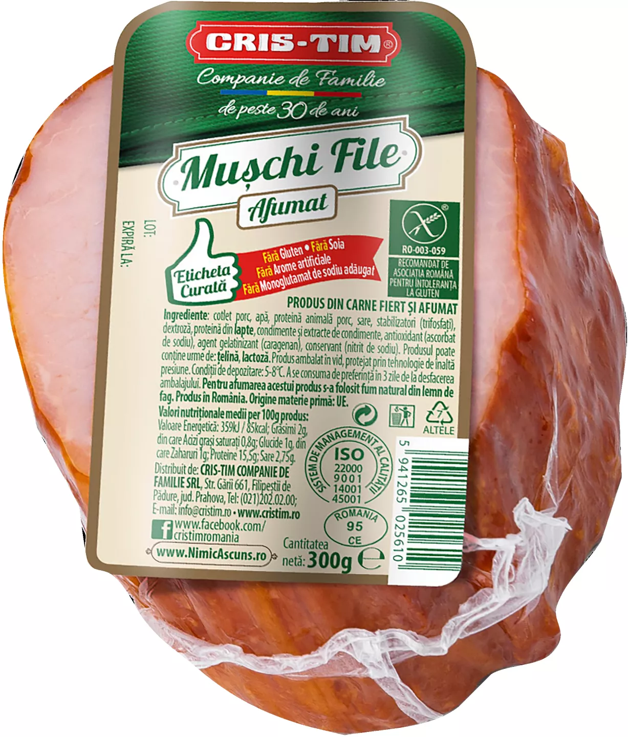 Cris-Tim Mușchi file afumat 300 g