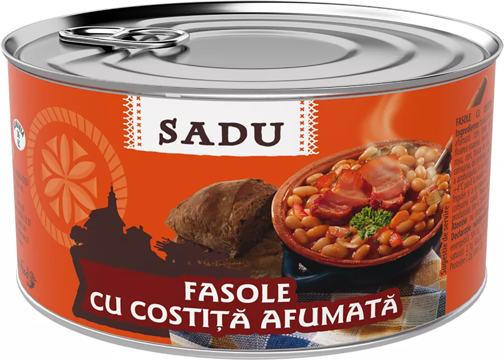Sadu Fasole cu costiță afumată 400 g