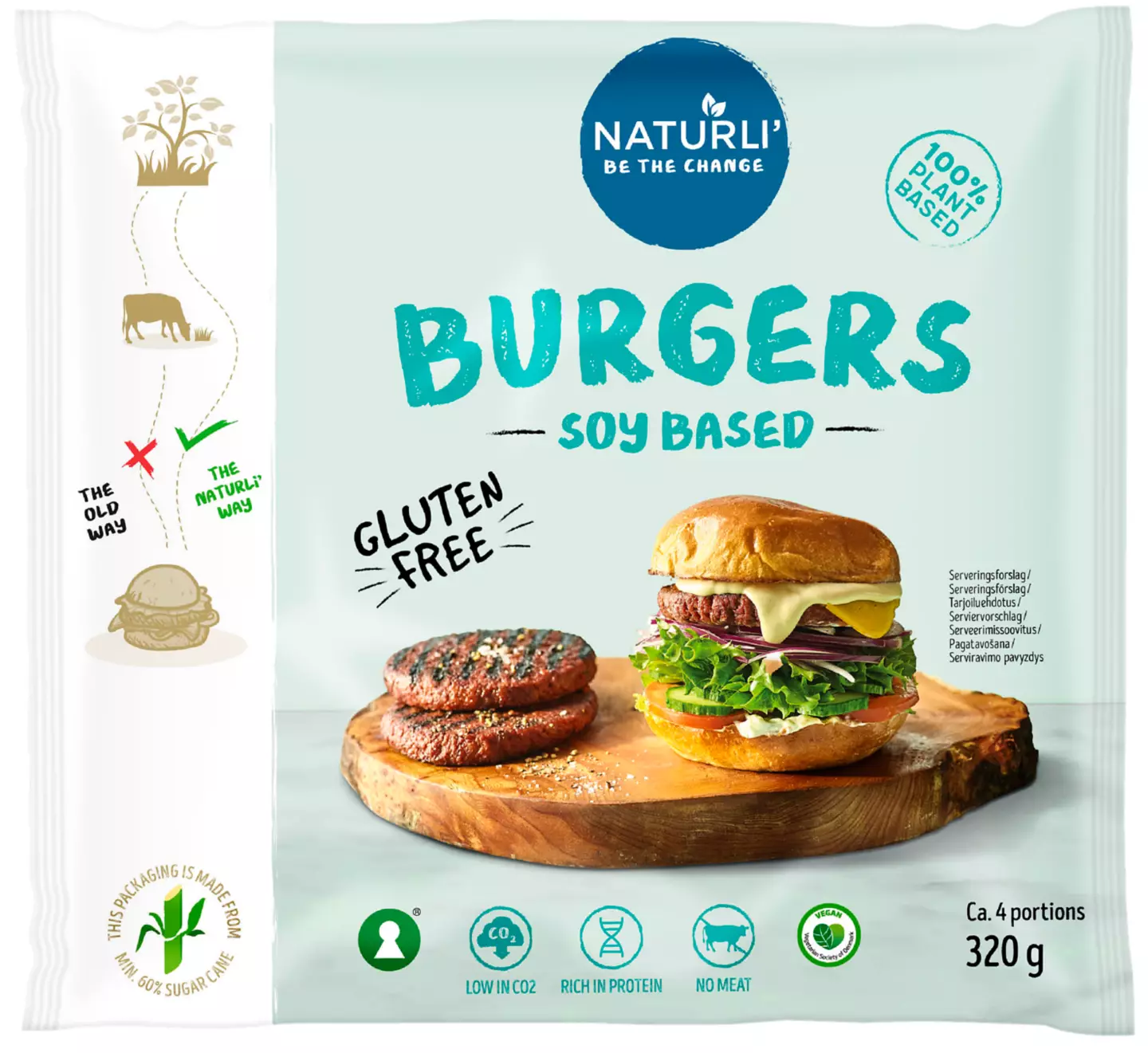 Nat Burger Veg 320g