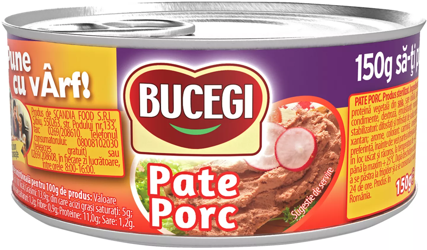 Bucegi Pate Porc 150g