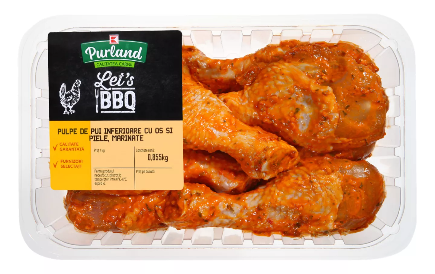 Vreau din România Pulpe de pui inferioare, marinate
