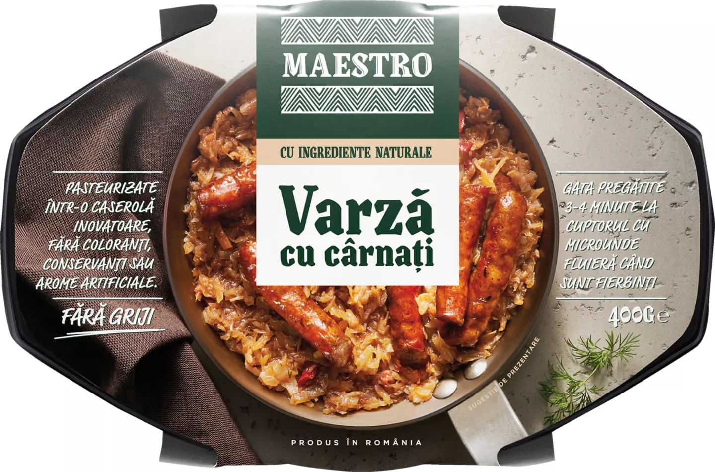 Varza+carnati 400g