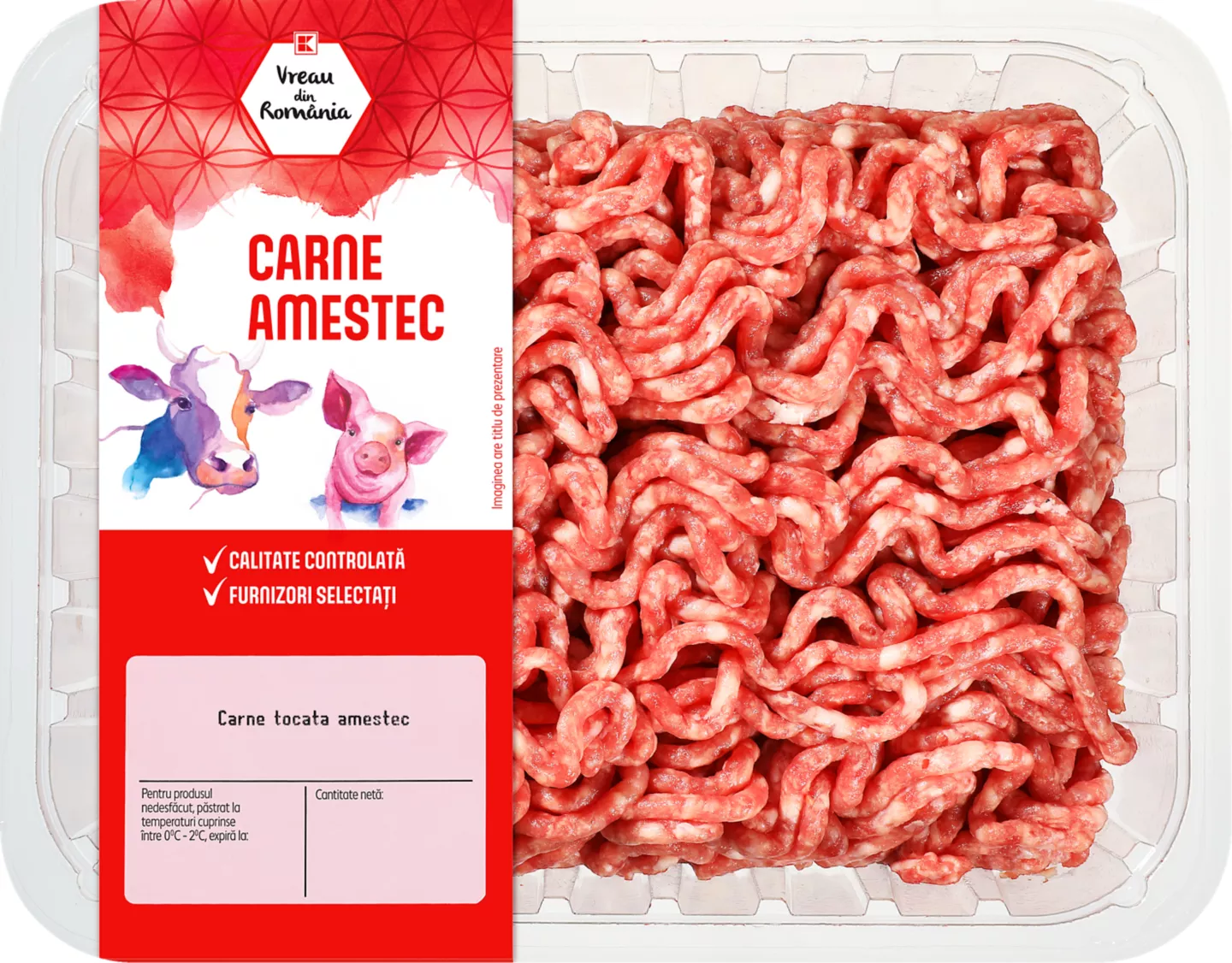 Vreau din România Carne tocată amestec 1000g