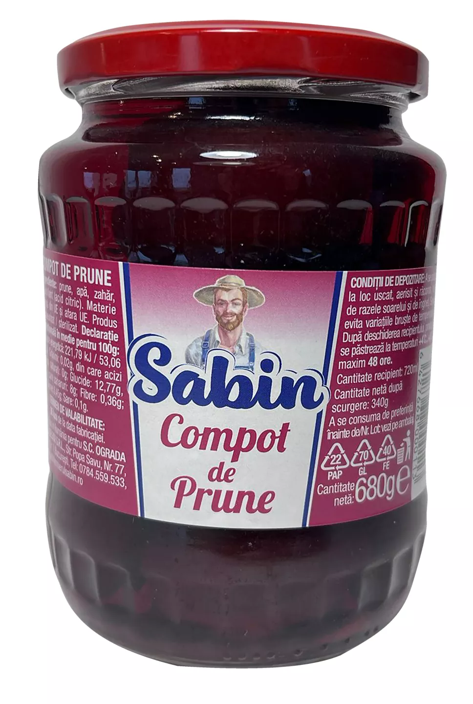 S Compot Prune 680g