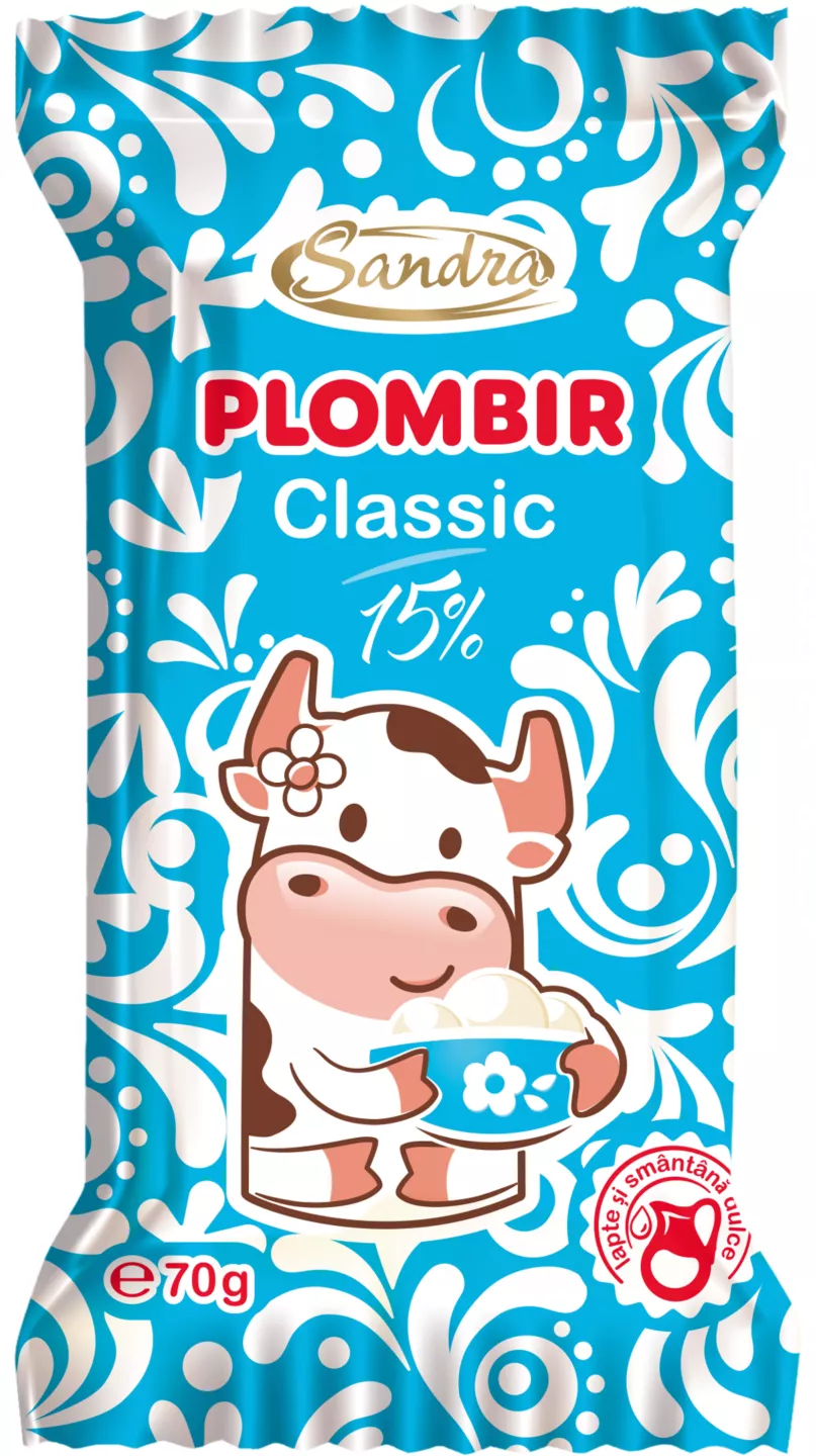 Sandra Plombir Înghețată vafă clasic