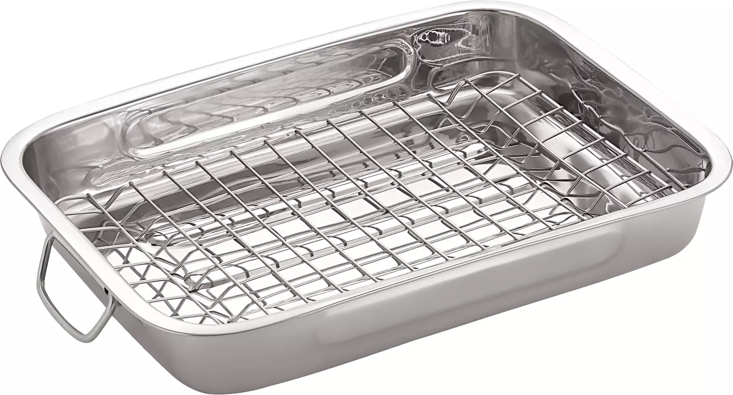 Tava Inox Cu Gratar
