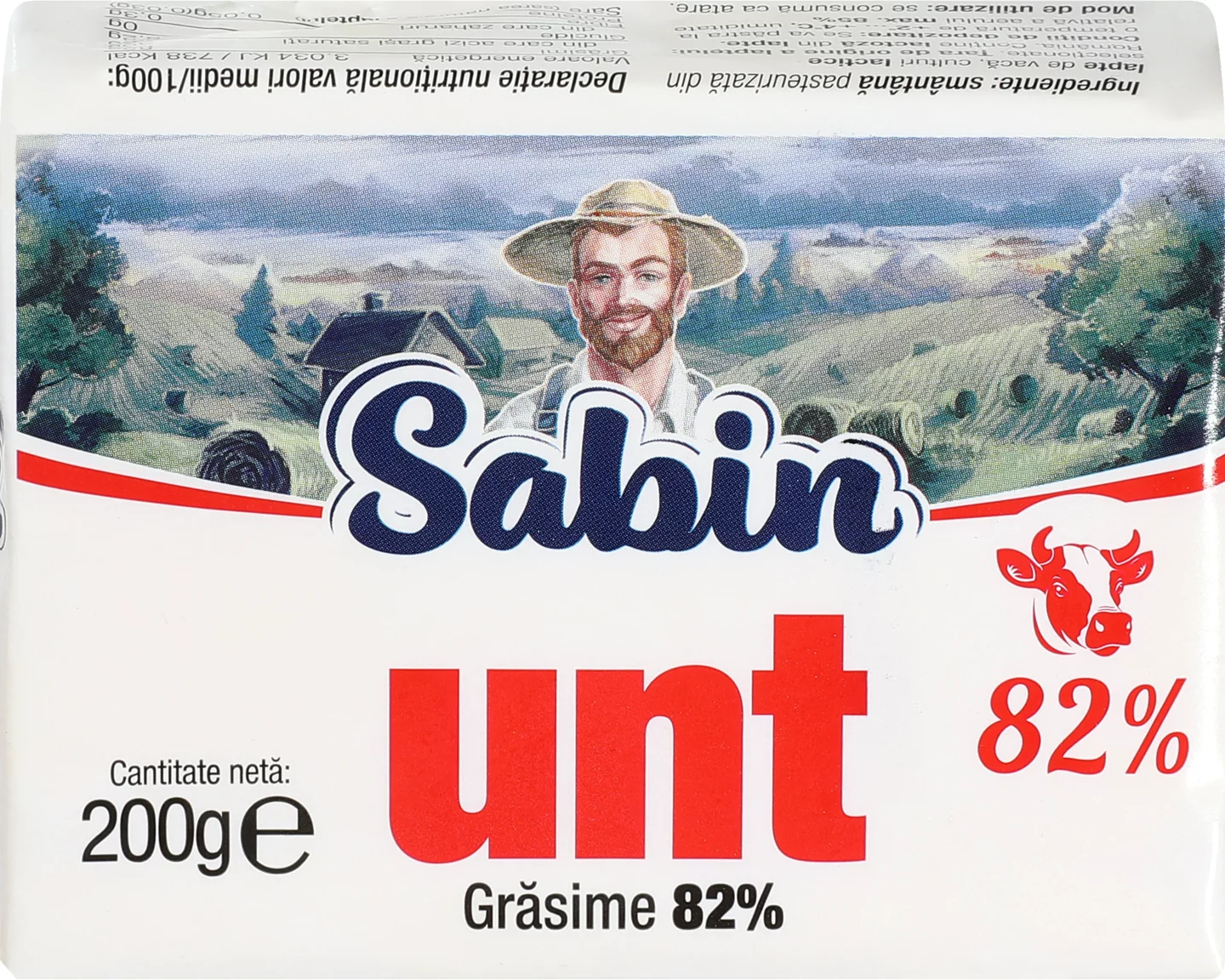 Sabin Unt 82% 200g