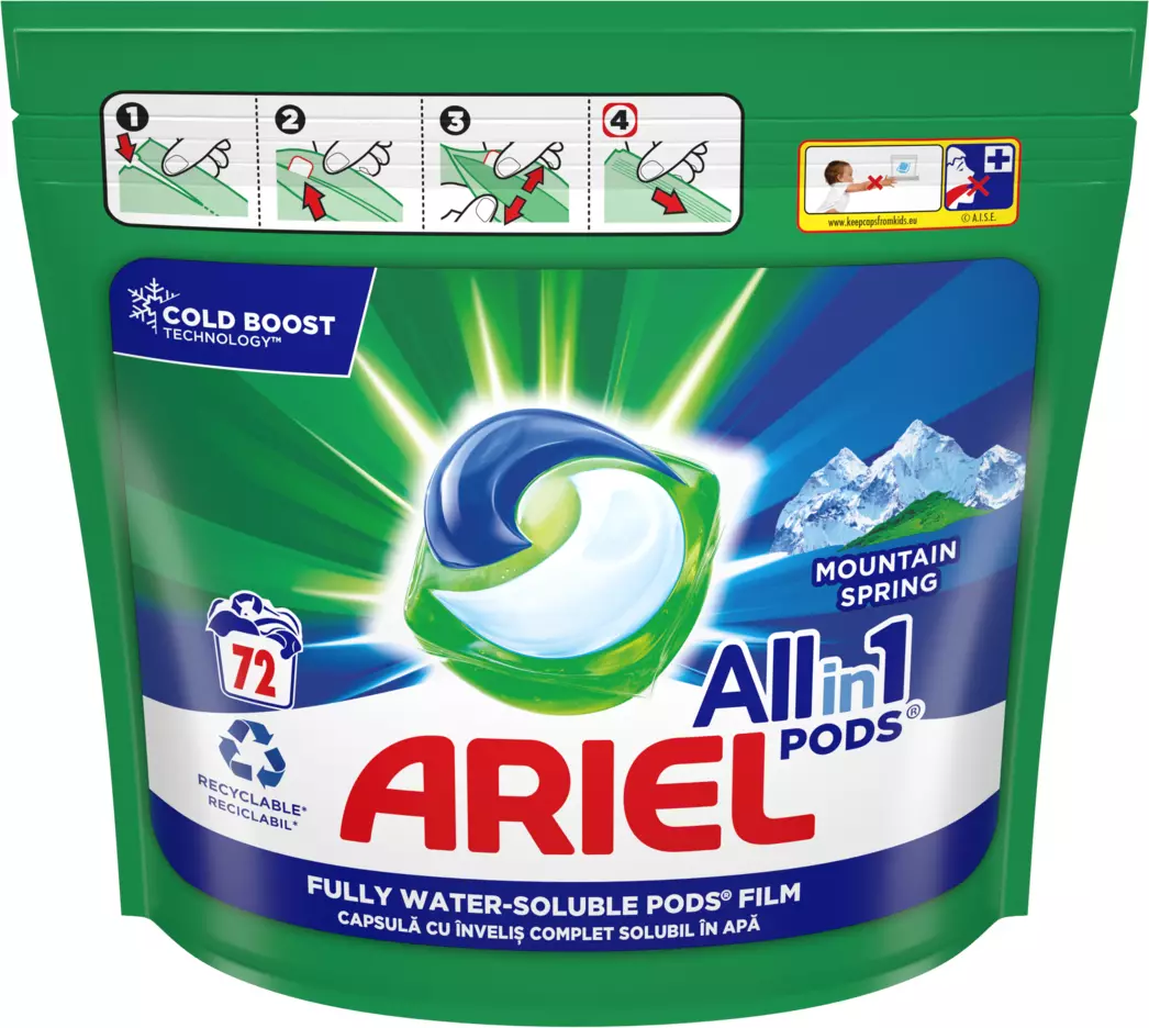 Ariel Detergent 72 buc