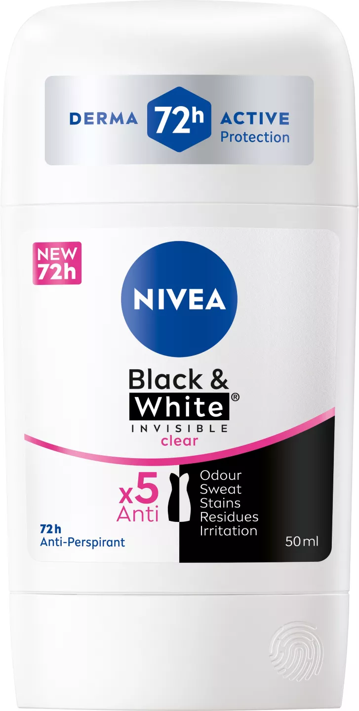 Nivea Deo stick femei black&white clear 50 ml