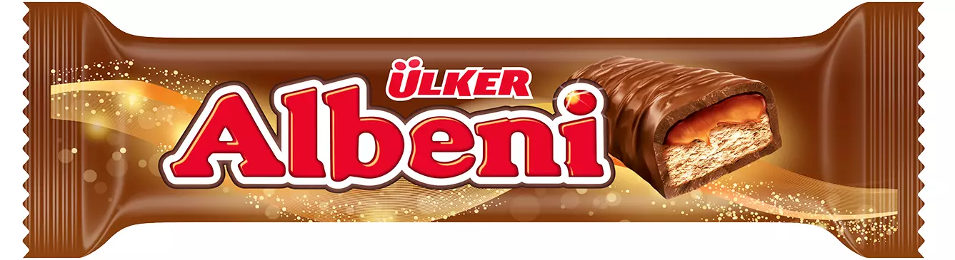 Albeni Baton de biscuit şi caramel 31 g