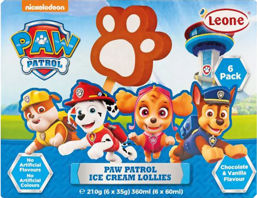Leone Paw Patrol înghețată ciocolată 6x60ML