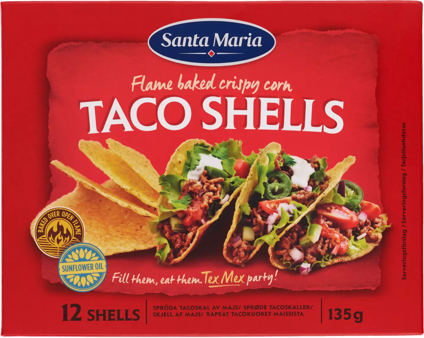 S M Taco Shells 135g