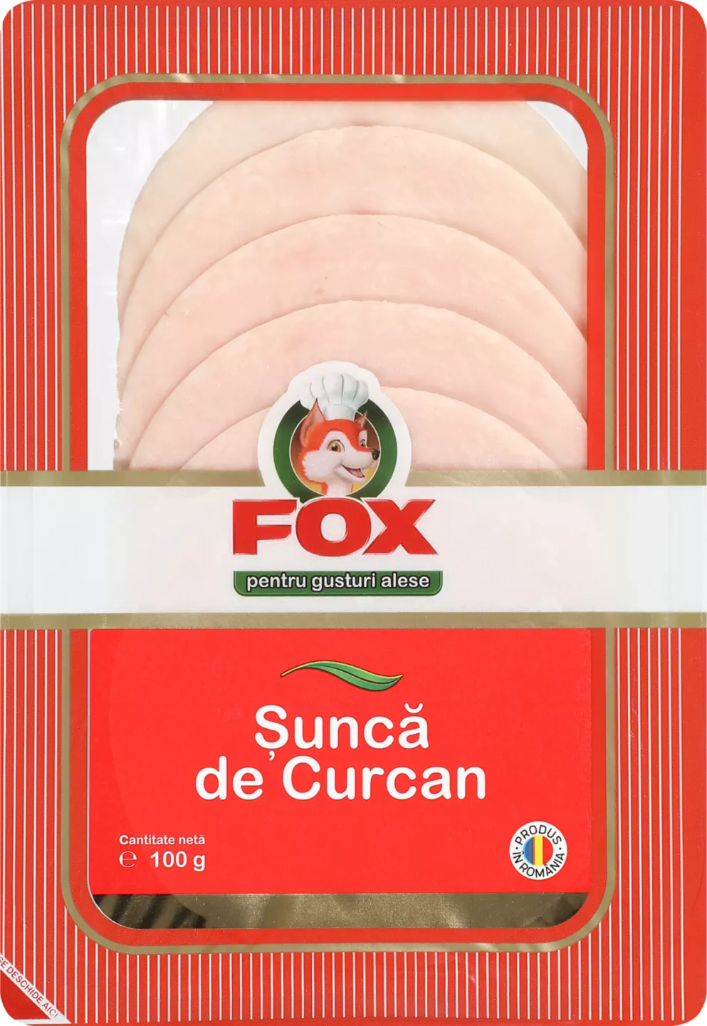 Fox Șuncă de curcan feliată 100 g