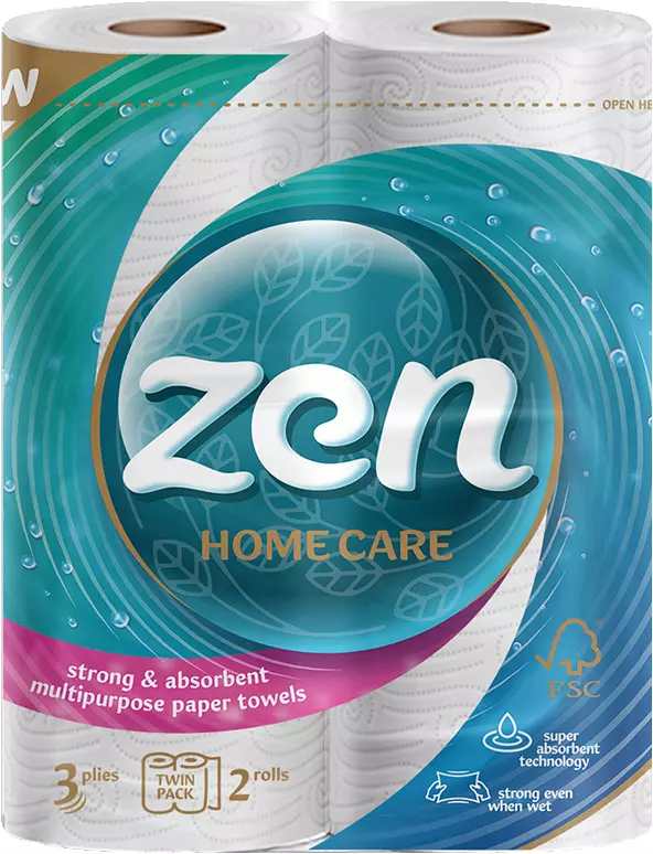 Zen Home Care Prosop de hârtie 2 role
