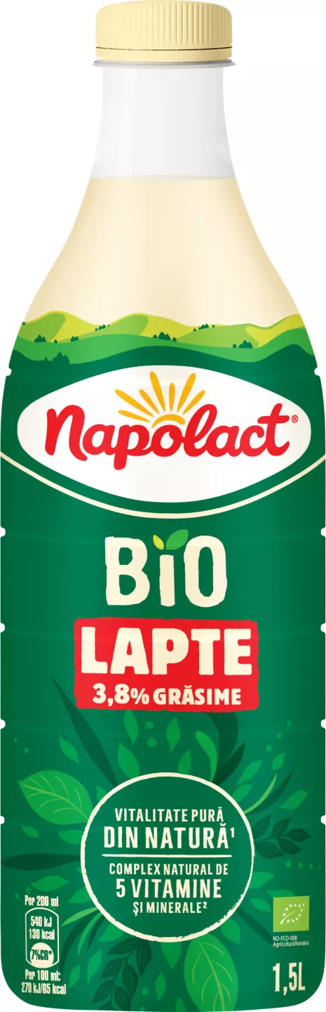 Napolact Bio Lapte 3,8% grăsime