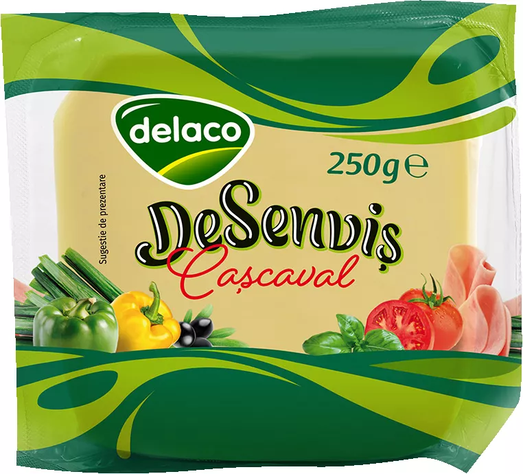 Delaco cașcaval desenviș 25% grăsime 250 g