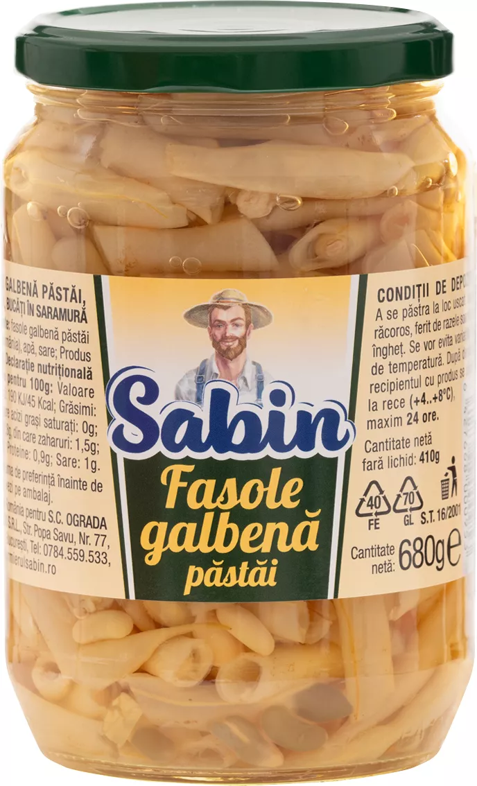 S Fasole Galb 680g