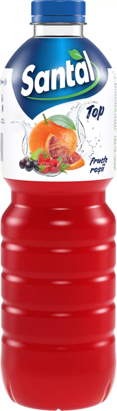Santal Top Băutură necarbo fructe roşii 1,5 l pet