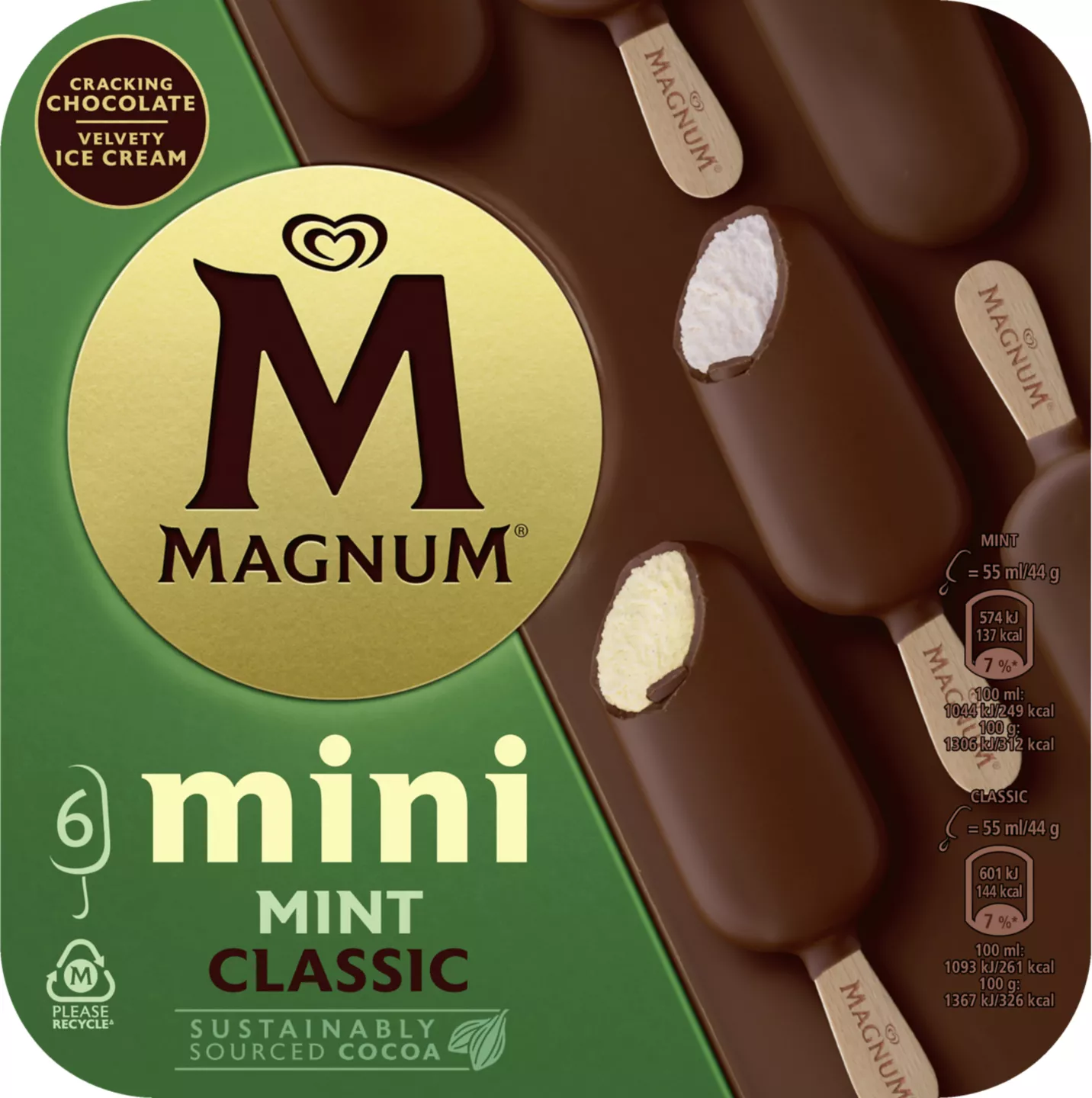 Magnum Menta6x55ml