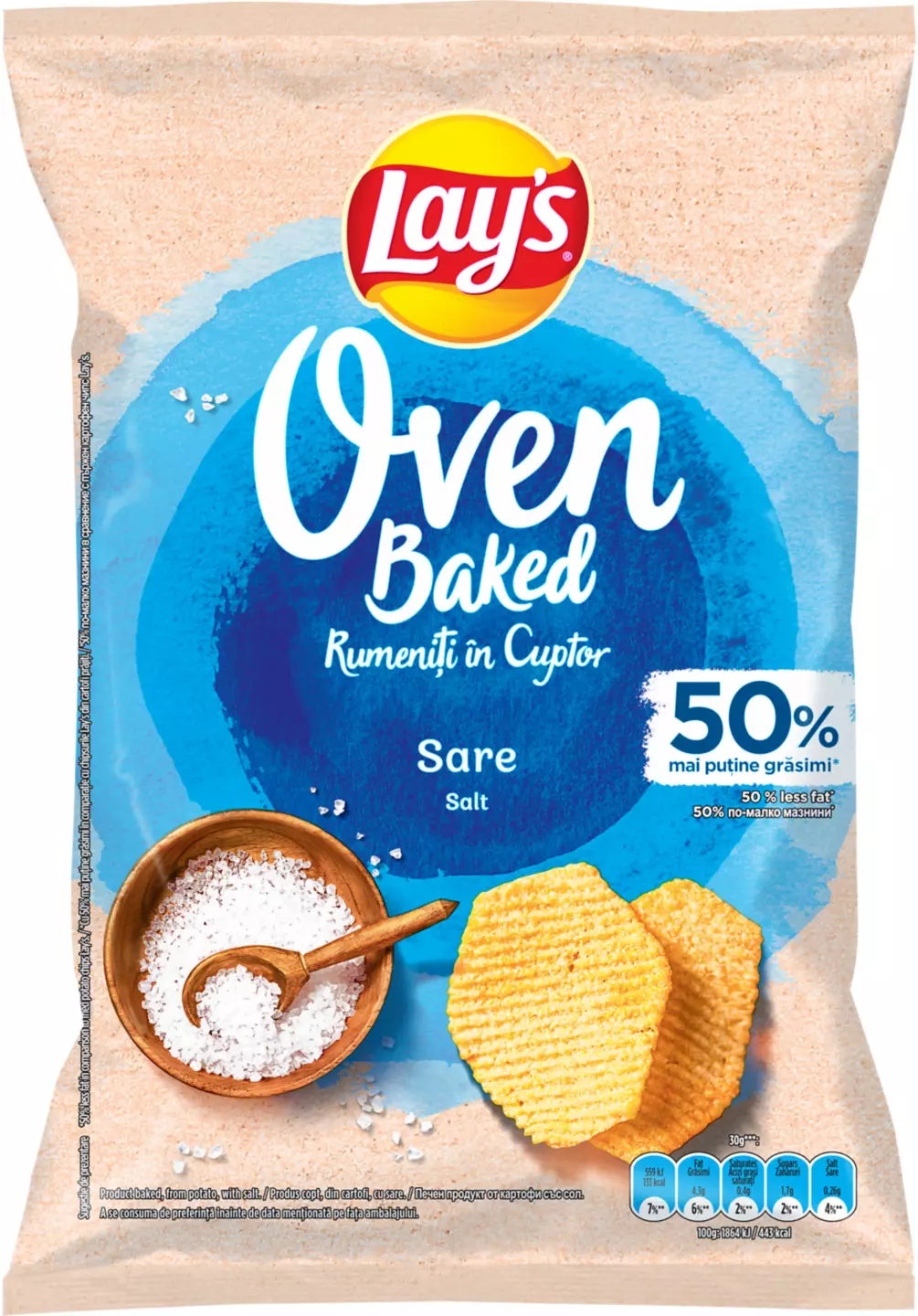 Lay's Rumeniți în cuptor sare 105 g
