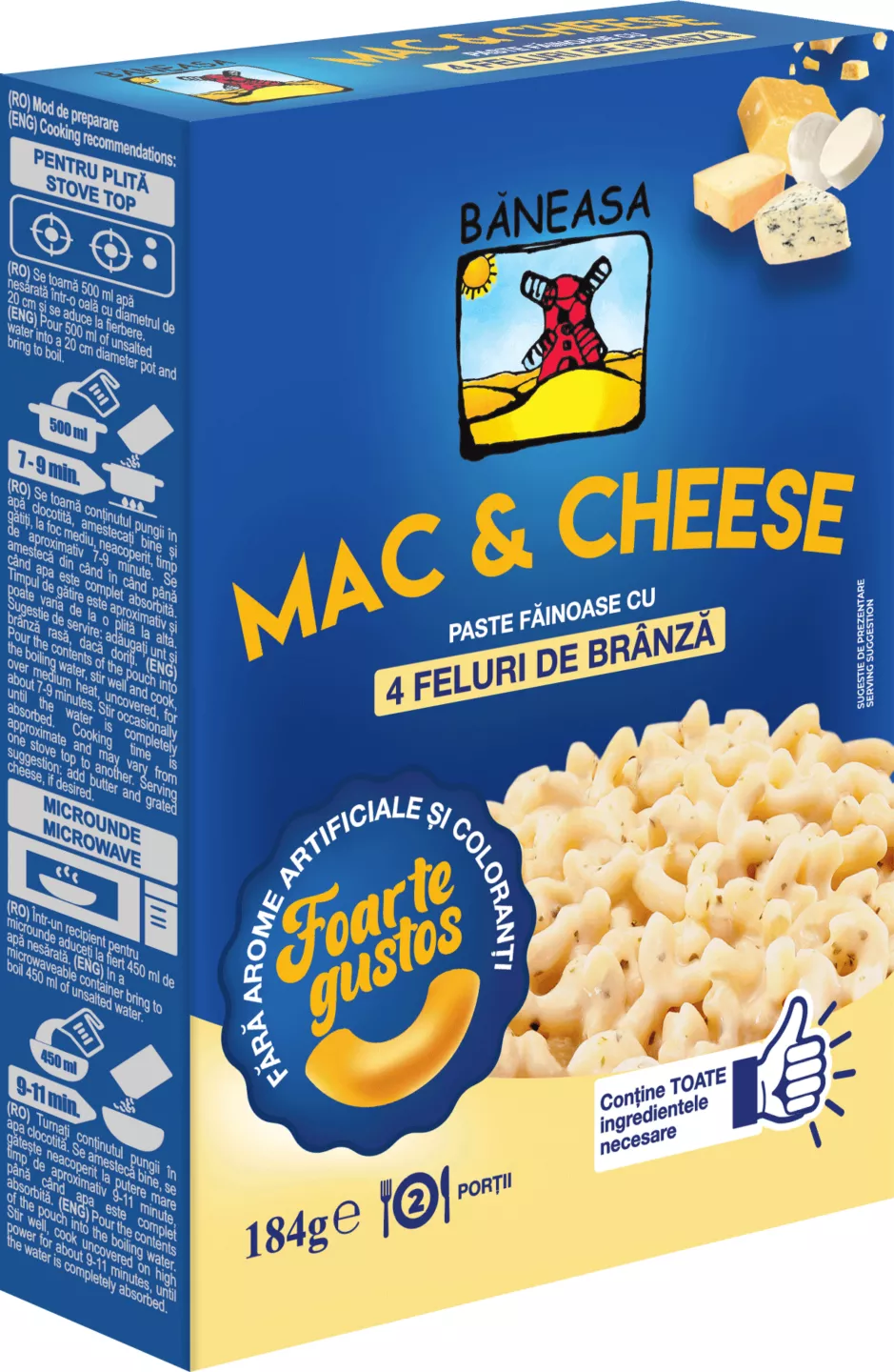 Mac&cheese 4fel 184g