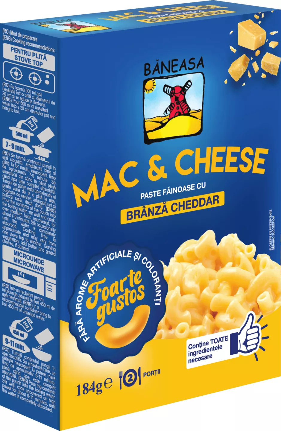 Mac&cheese Ched 184g