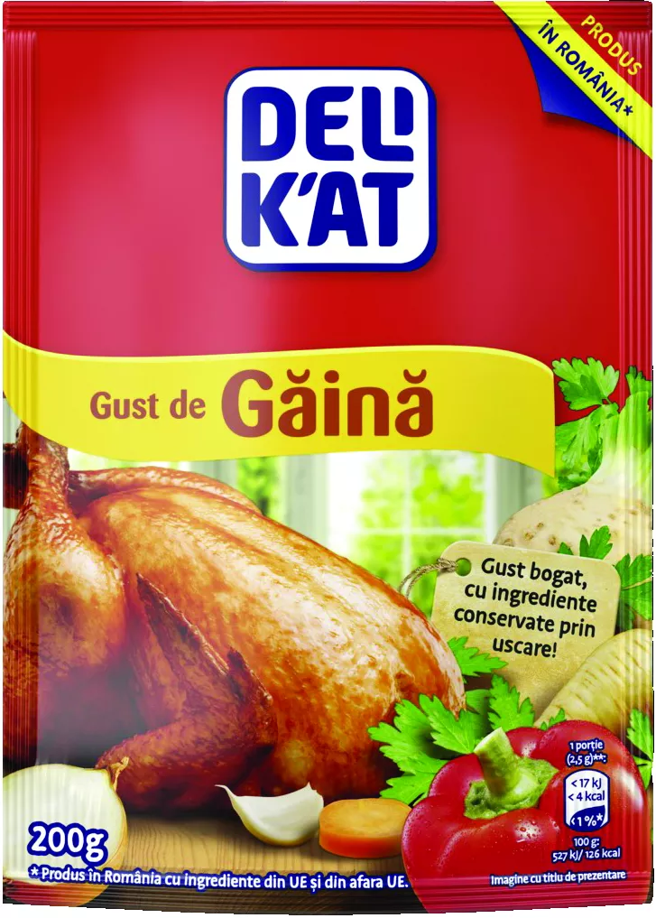Delikat Bază mâncare gust găină, 200 g