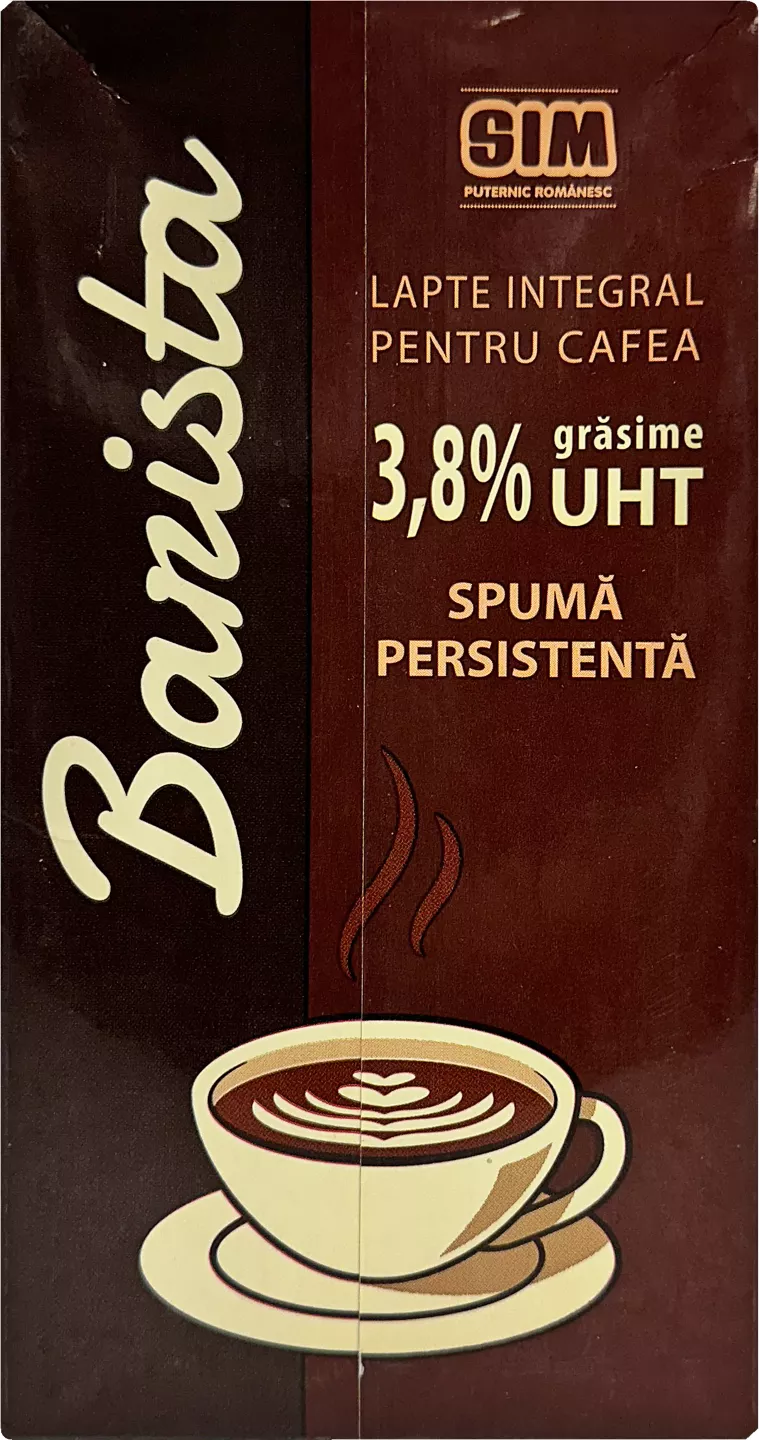 Simultan Lapte UHT Barista 3,8% 1 l