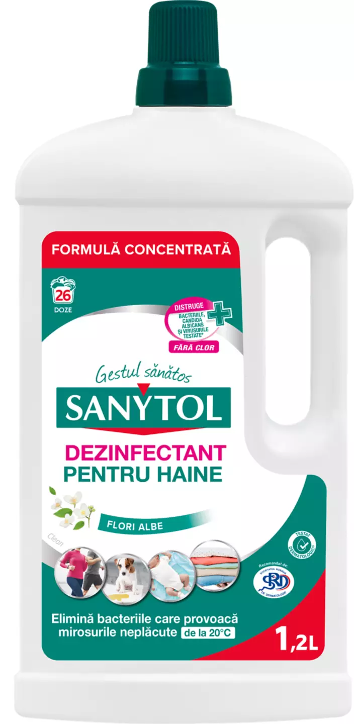 Sanytol Dezinfectant pentru rufe flori albe
