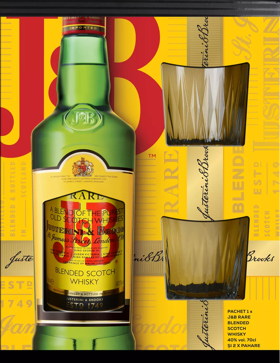 J&b Whisky 0,7l+2pah