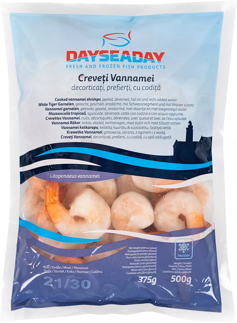Day Sea Day Creveţi prefierţi decorticaţi 500 g