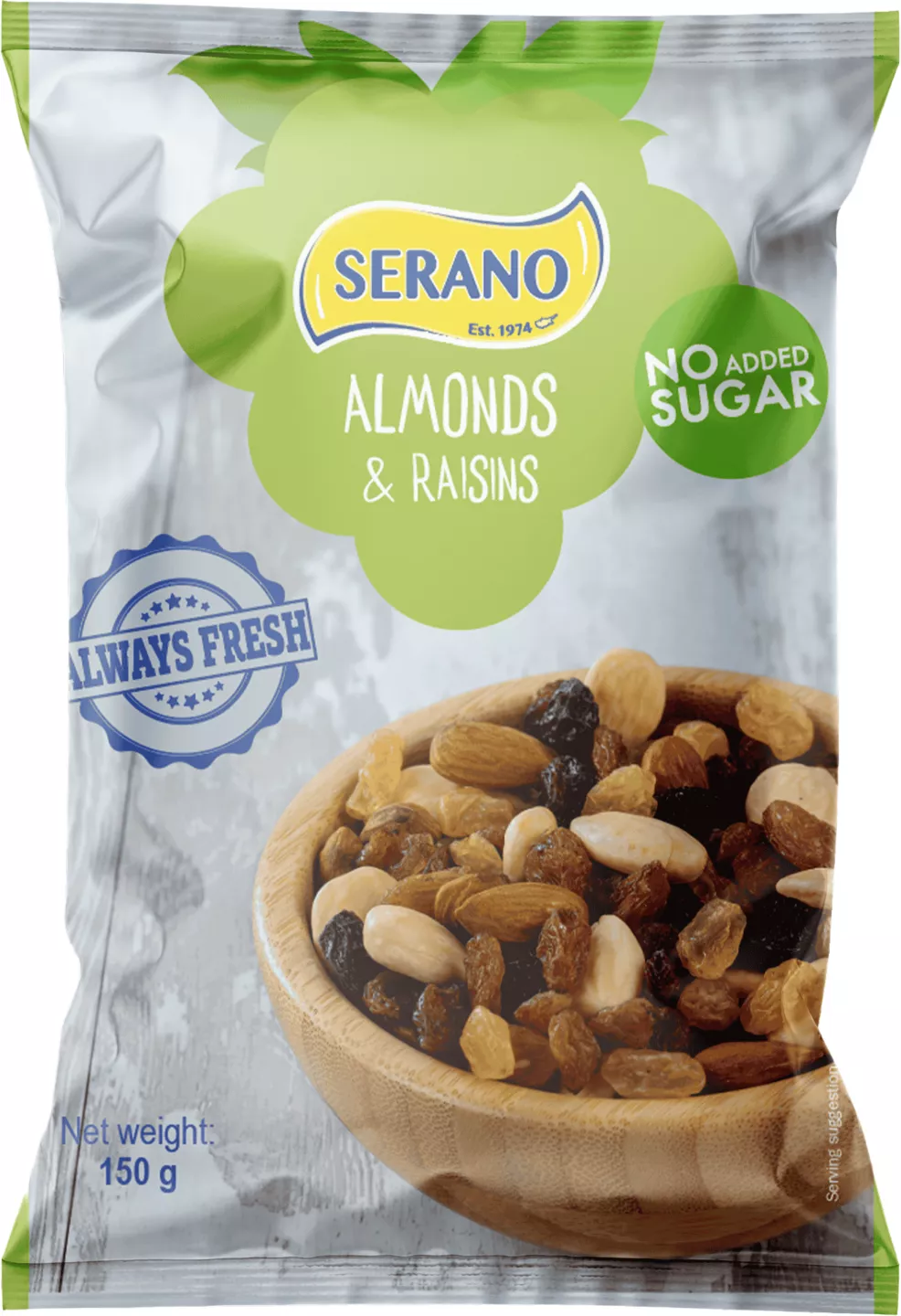 Serano Migdale și stafide 150 g