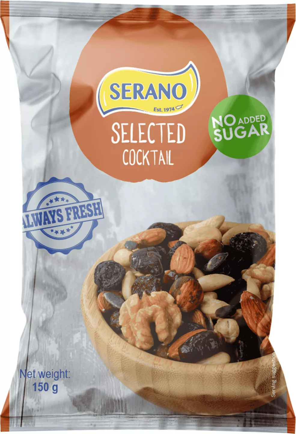 Serano Cocktail Mix fructe uscate, 150 g