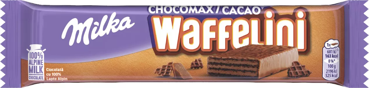 Milka Wafelini Napolitane Ciocolată cremă ciocolată