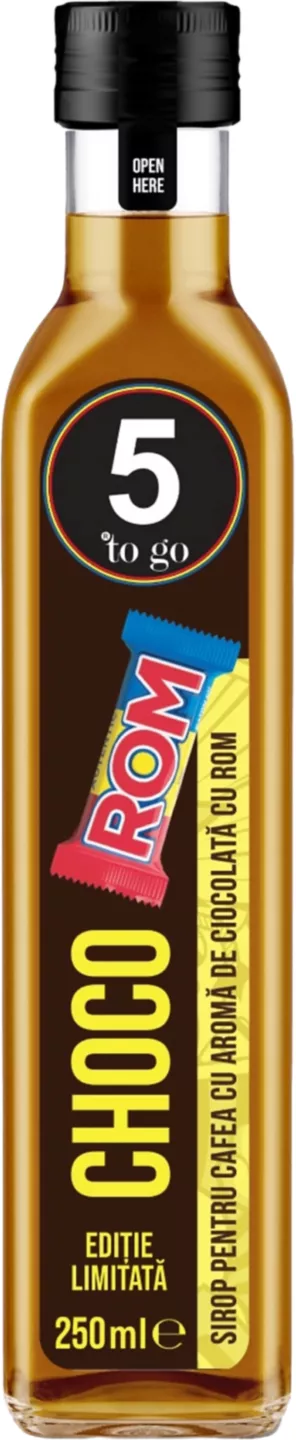 5 To Go Sirop pentru Cafea ciocolată cu rom