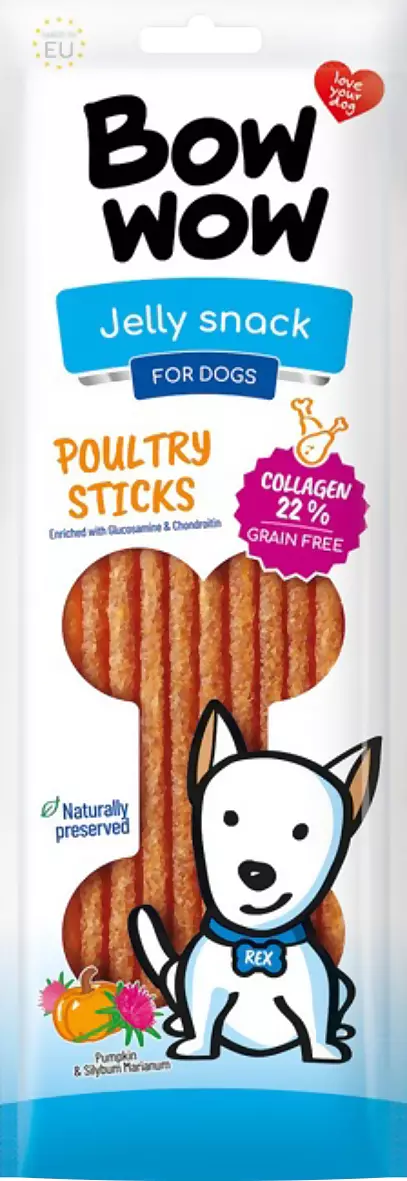 BowWow Recompensă Sticks cu pasăre 65 g