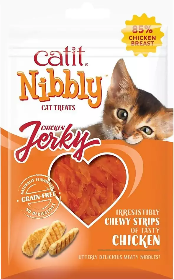 Catit Nibbly snack pisici - fasii de pui 30g