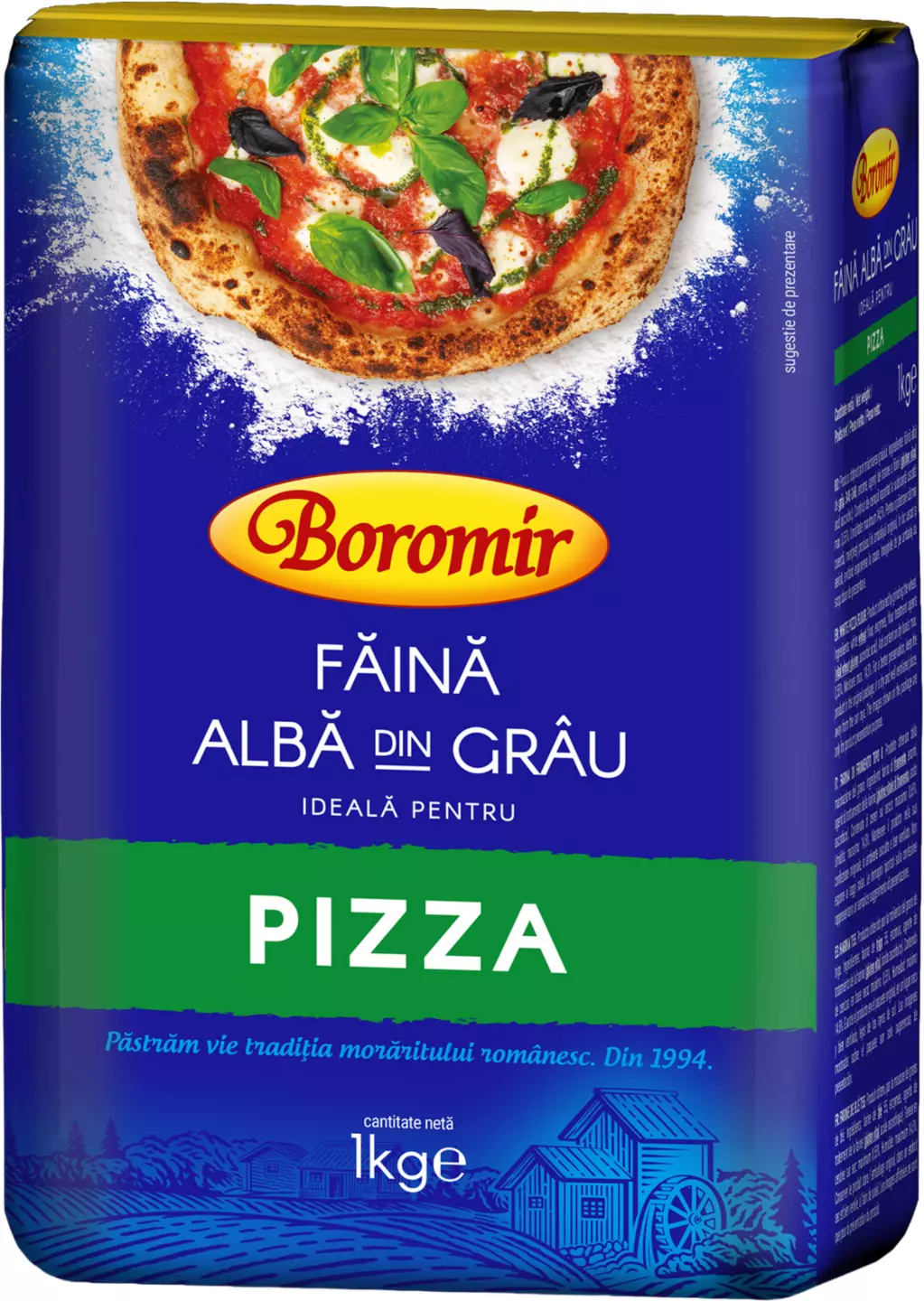 Făină albă din grâu 550 pizza 1kg