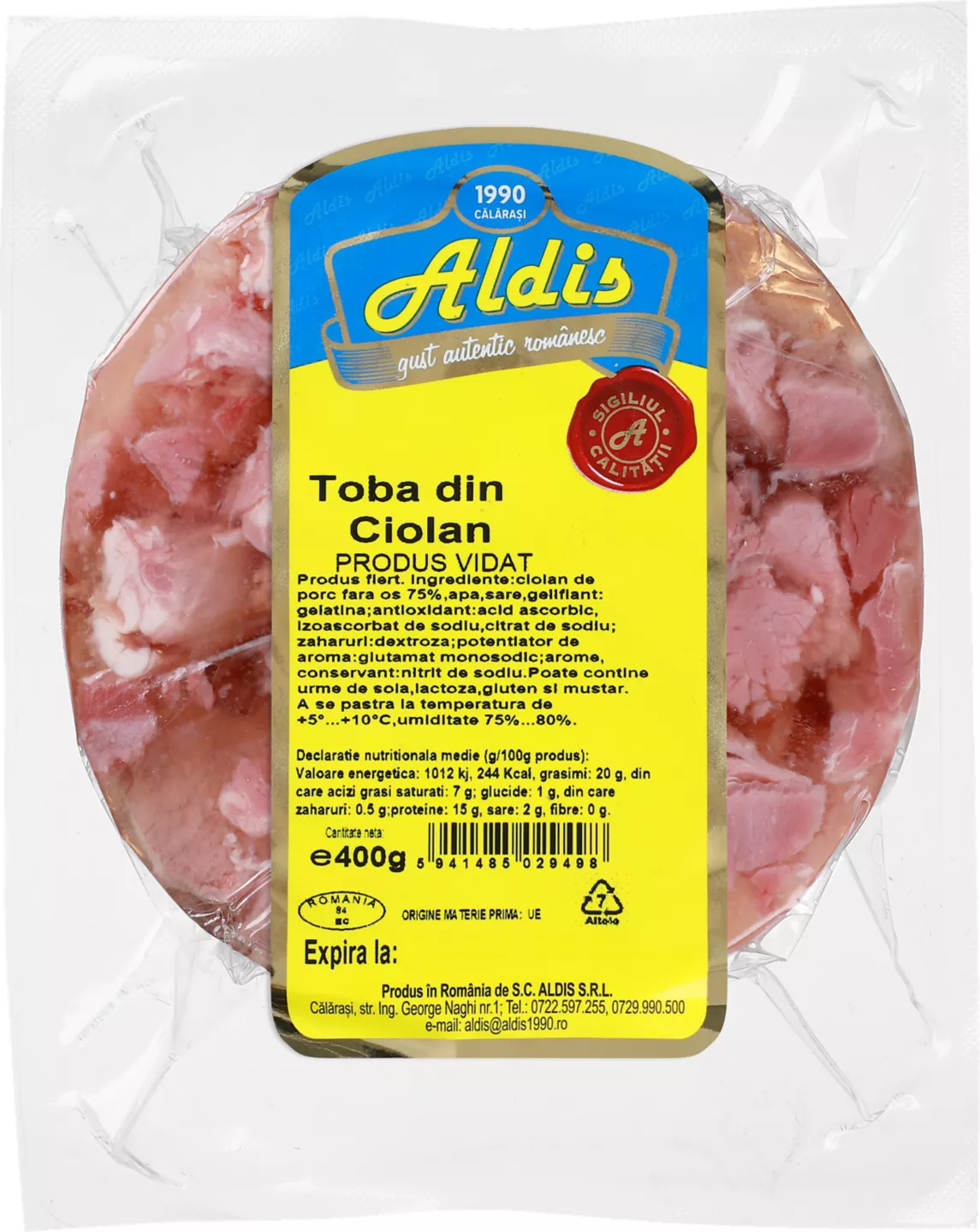 Aldis Toba 400g
