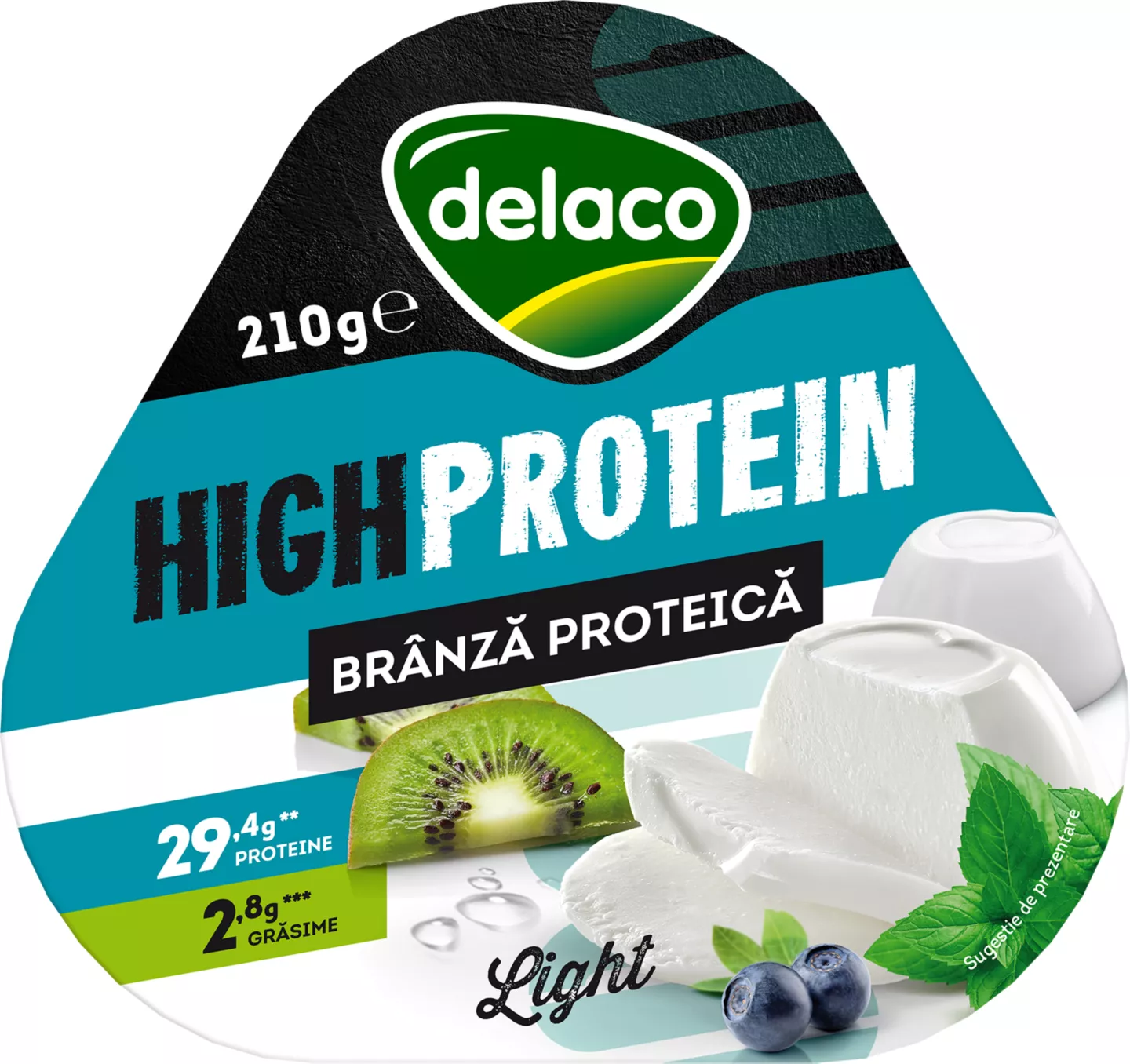 Delaco Brânză proaspătă proteică 210 g
