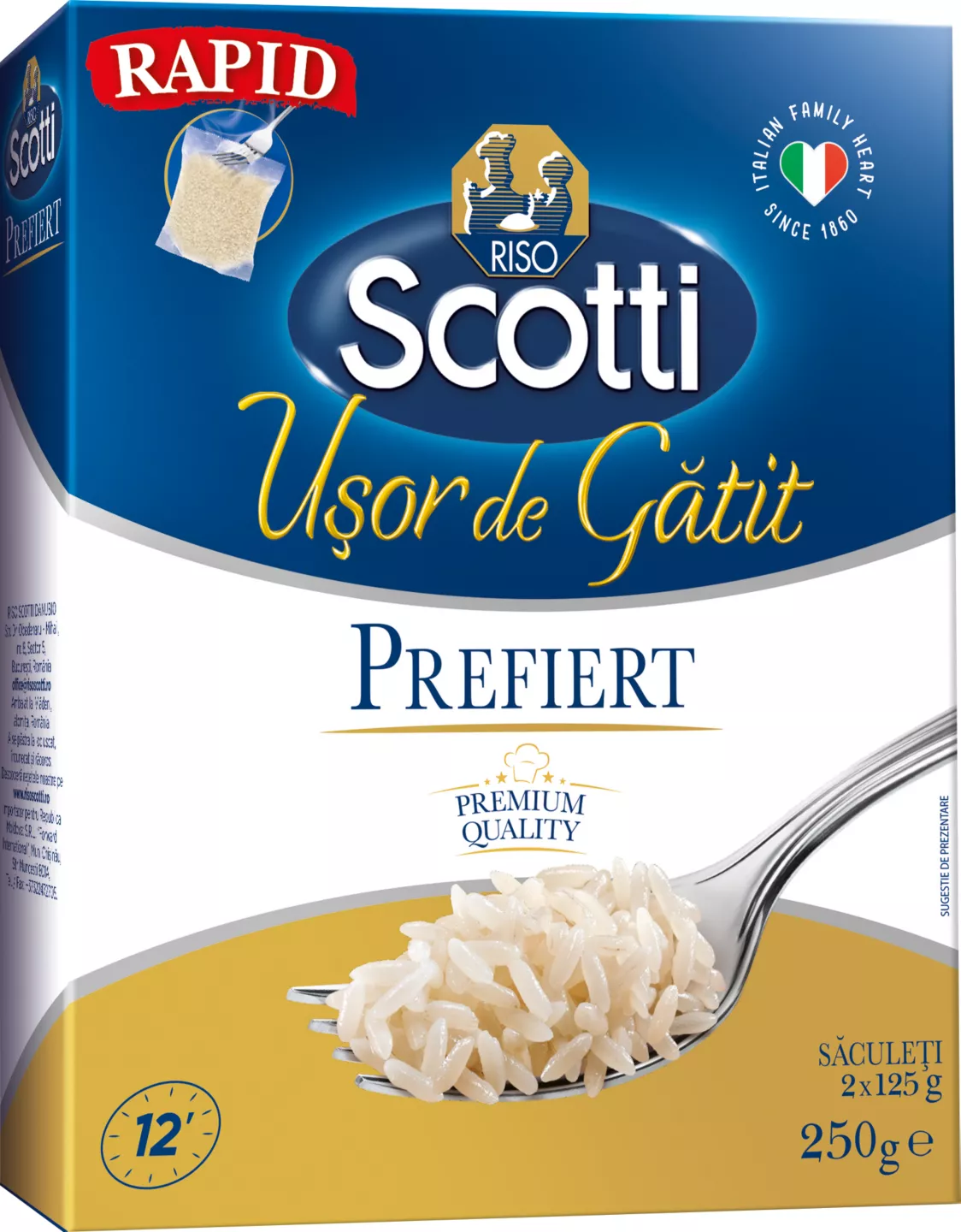 Riso Scotti orez ușor de gătit prefiert 250g