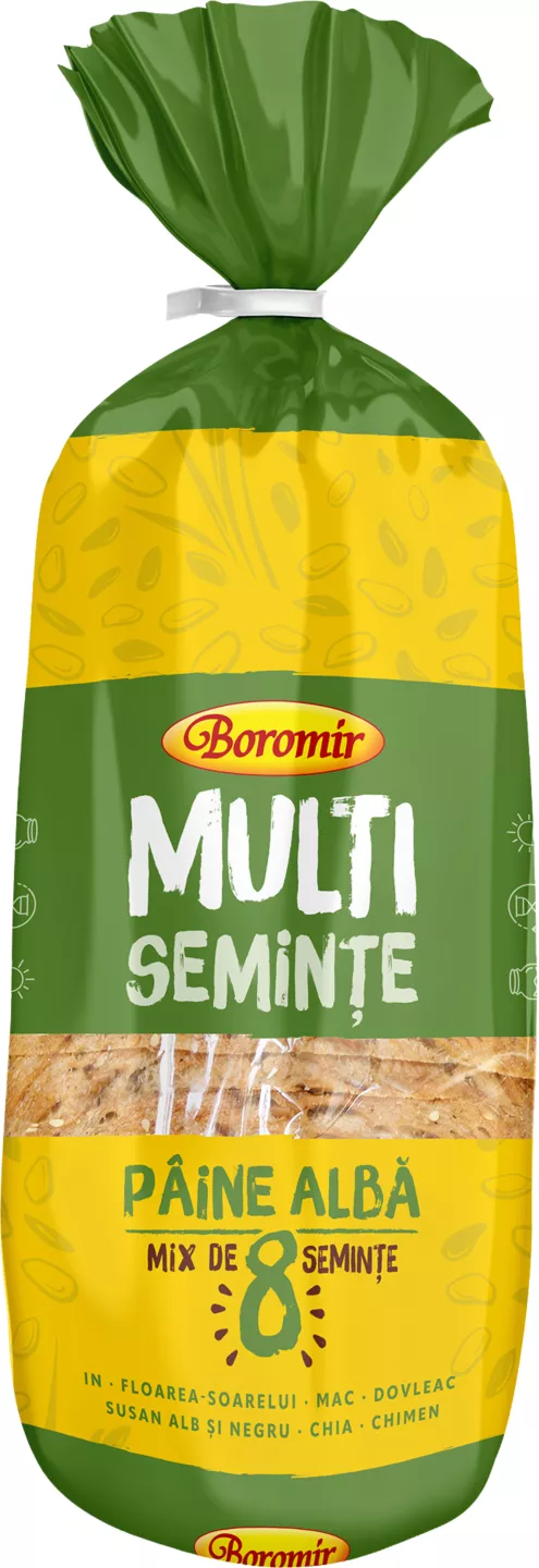 Boromir Pâine din făină albă de GRÂU feliată 700 g