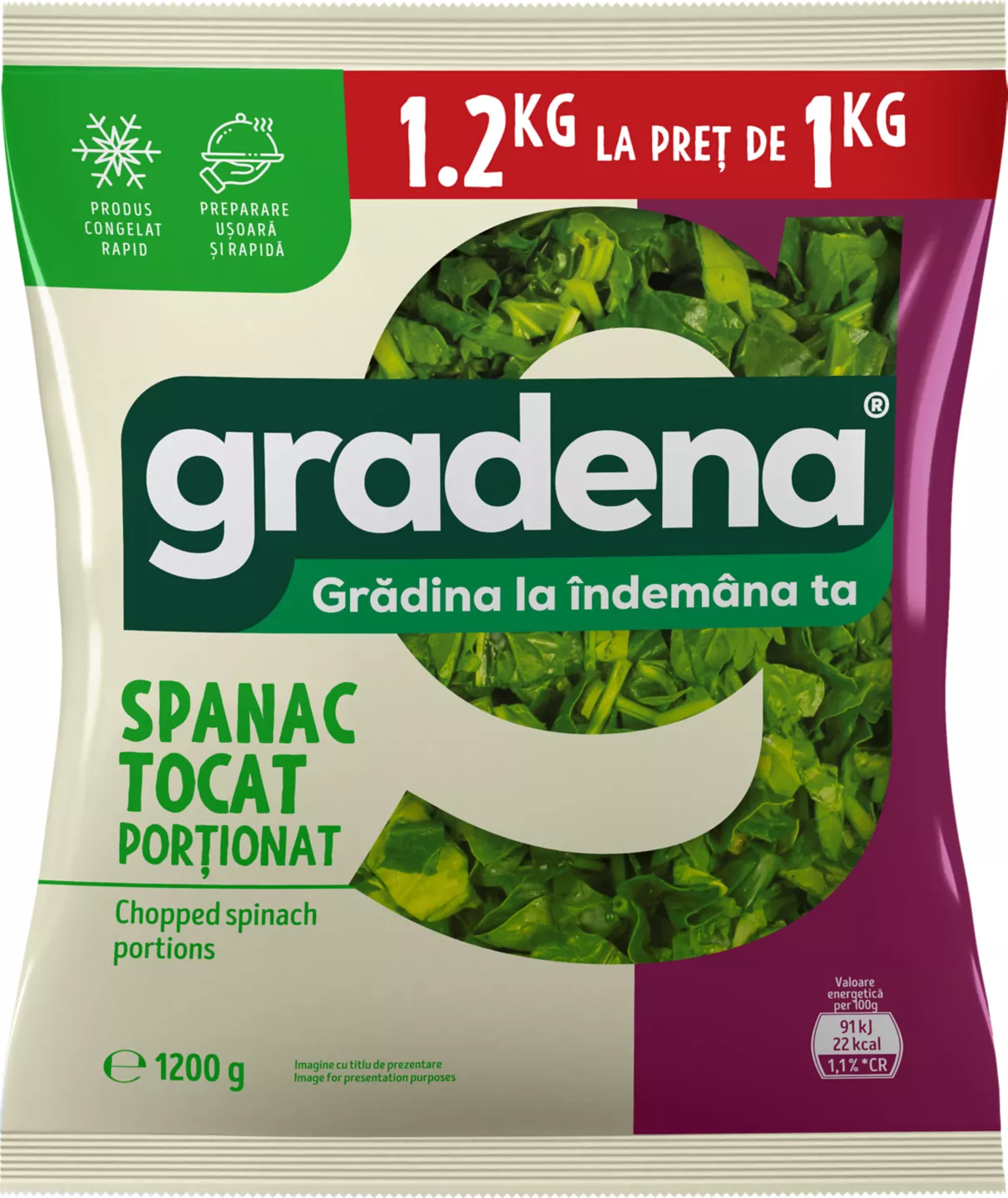 Gr Spanac Tocat 1,2kg